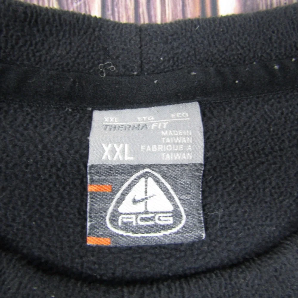 Nike ACG Therma-FIT Shirt Mens XXL Black Fleece Long Sleeve Base Layer
